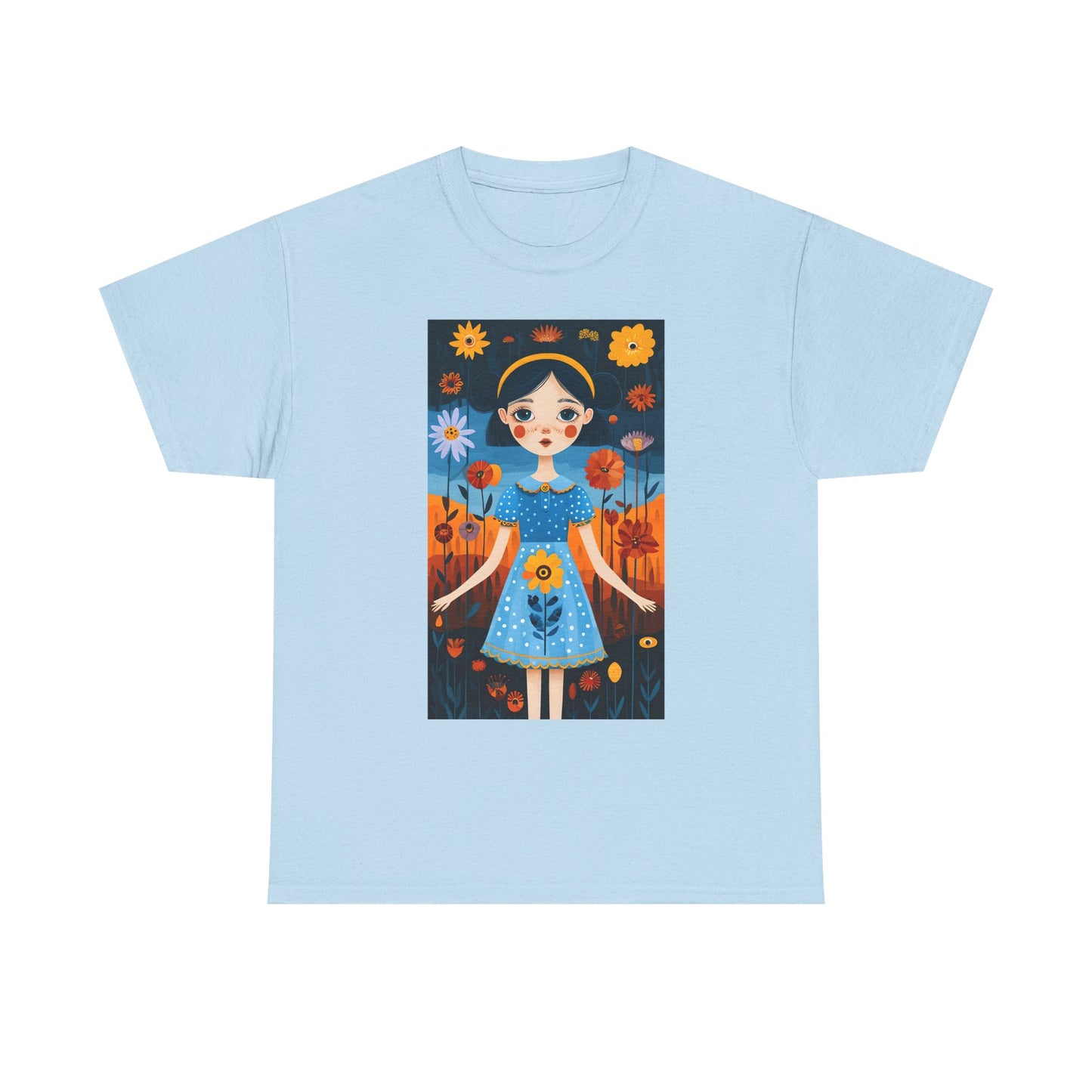 D3monic Tee „Whimsical Floral Art“ | Unisex Baumwollshirt für Naturfans