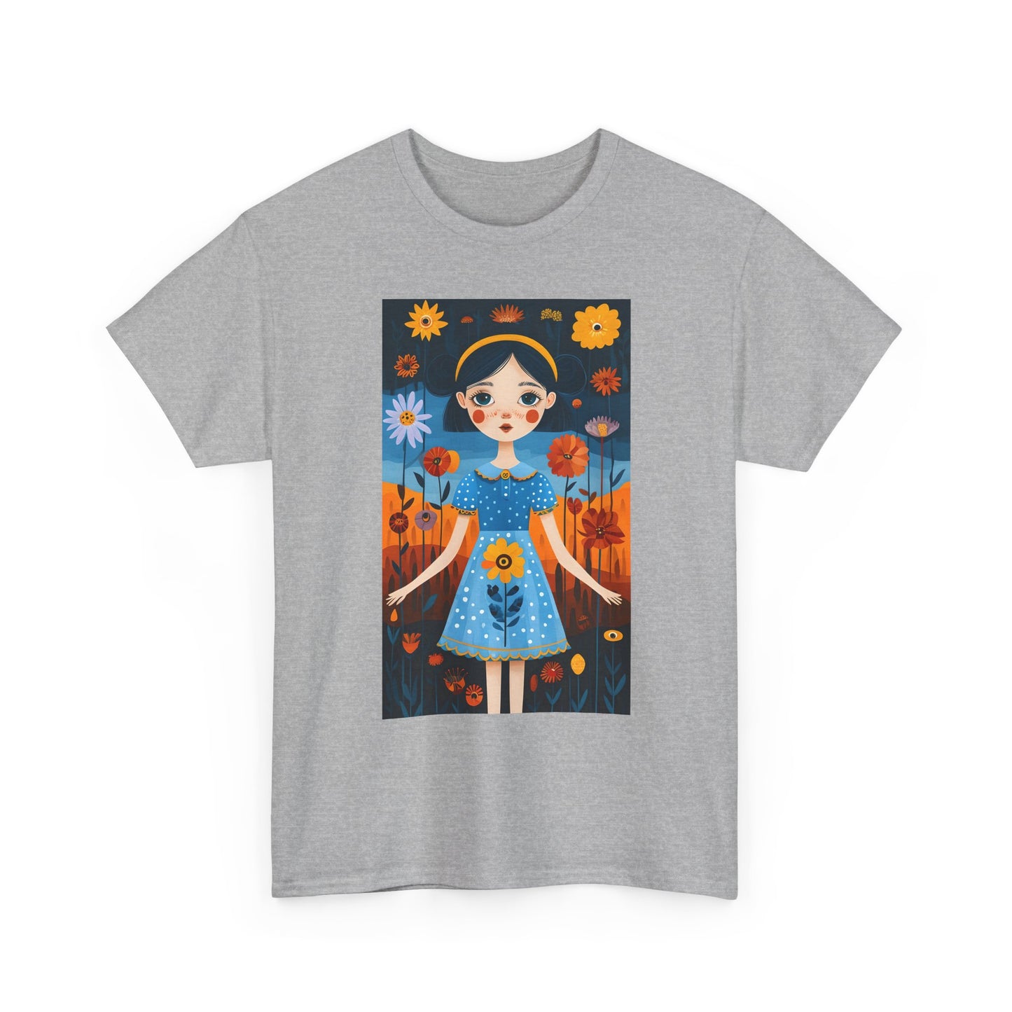 D3monic Tee „Whimsical Floral Art“ | Unisex Baumwollshirt für Naturfans