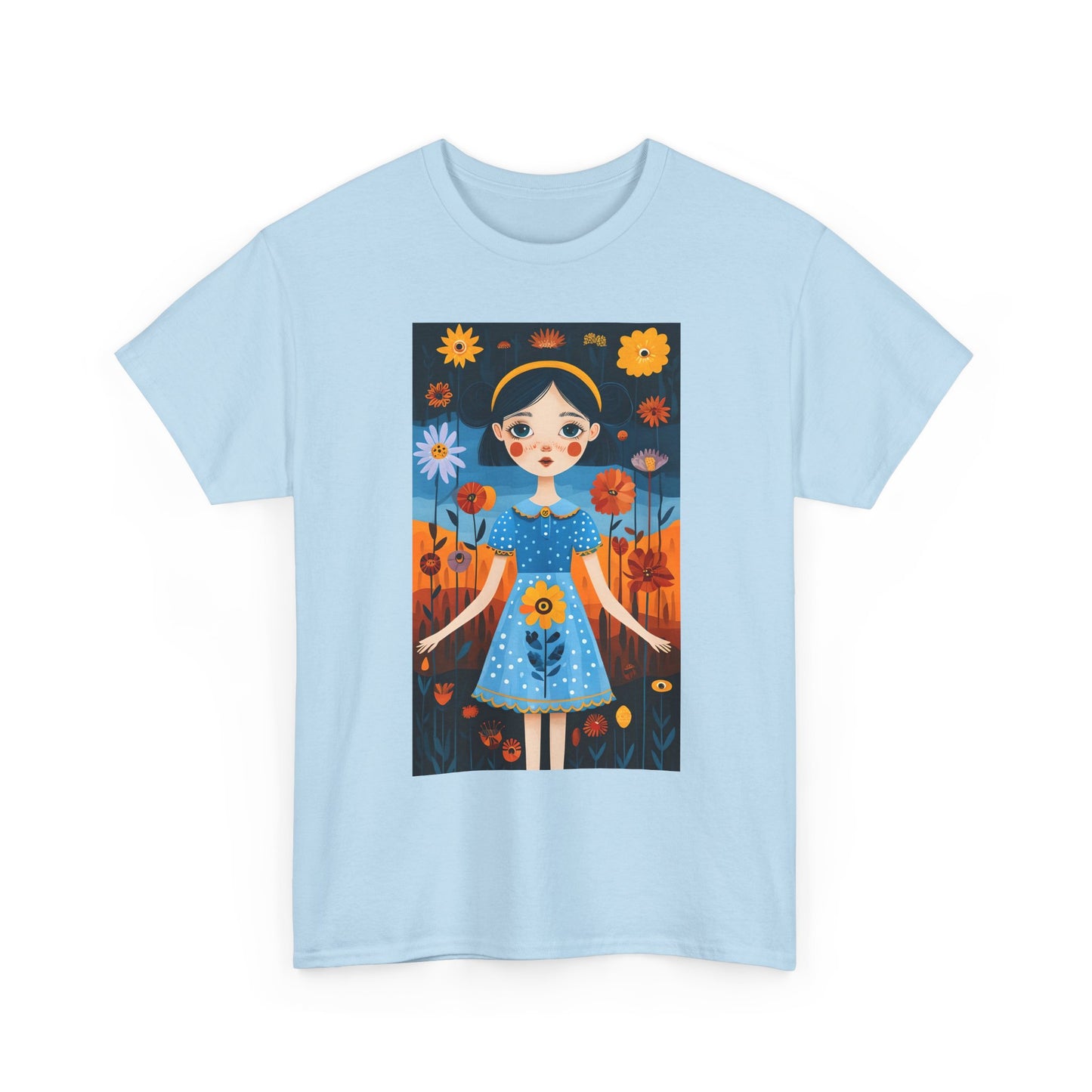 D3monic Tee „Whimsical Floral Art“ | Unisex Baumwollshirt für Naturfans