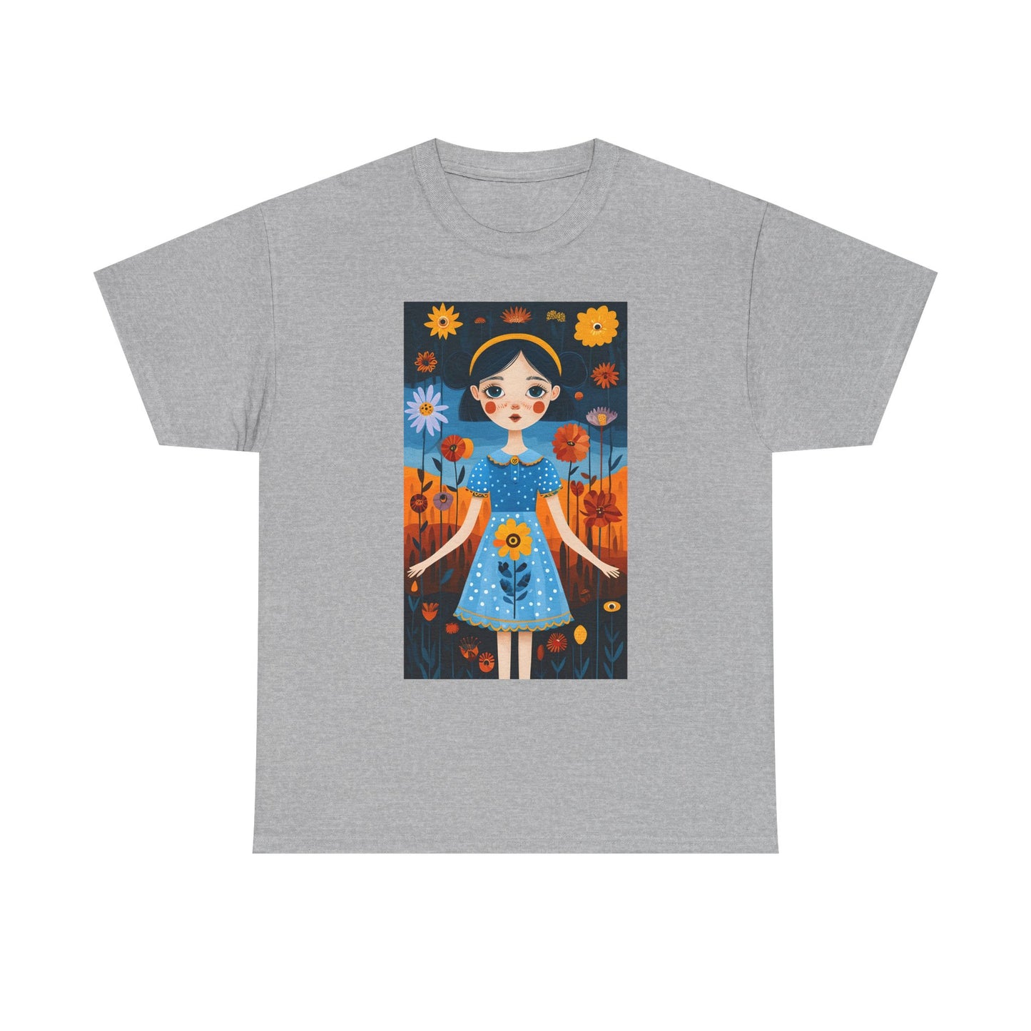 D3monic Tee „Whimsical Floral Art“ | Unisex Baumwollshirt für Naturfans