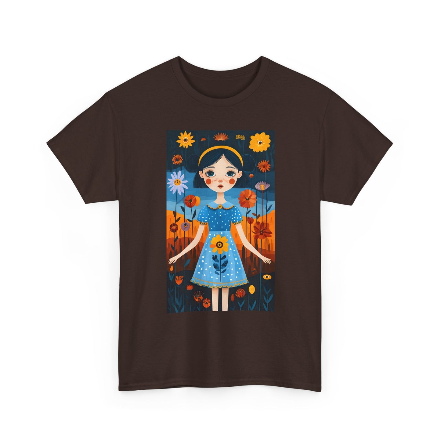 D3monic Tee „Whimsical Floral Art“ | Unisex Baumwollshirt für Naturfans