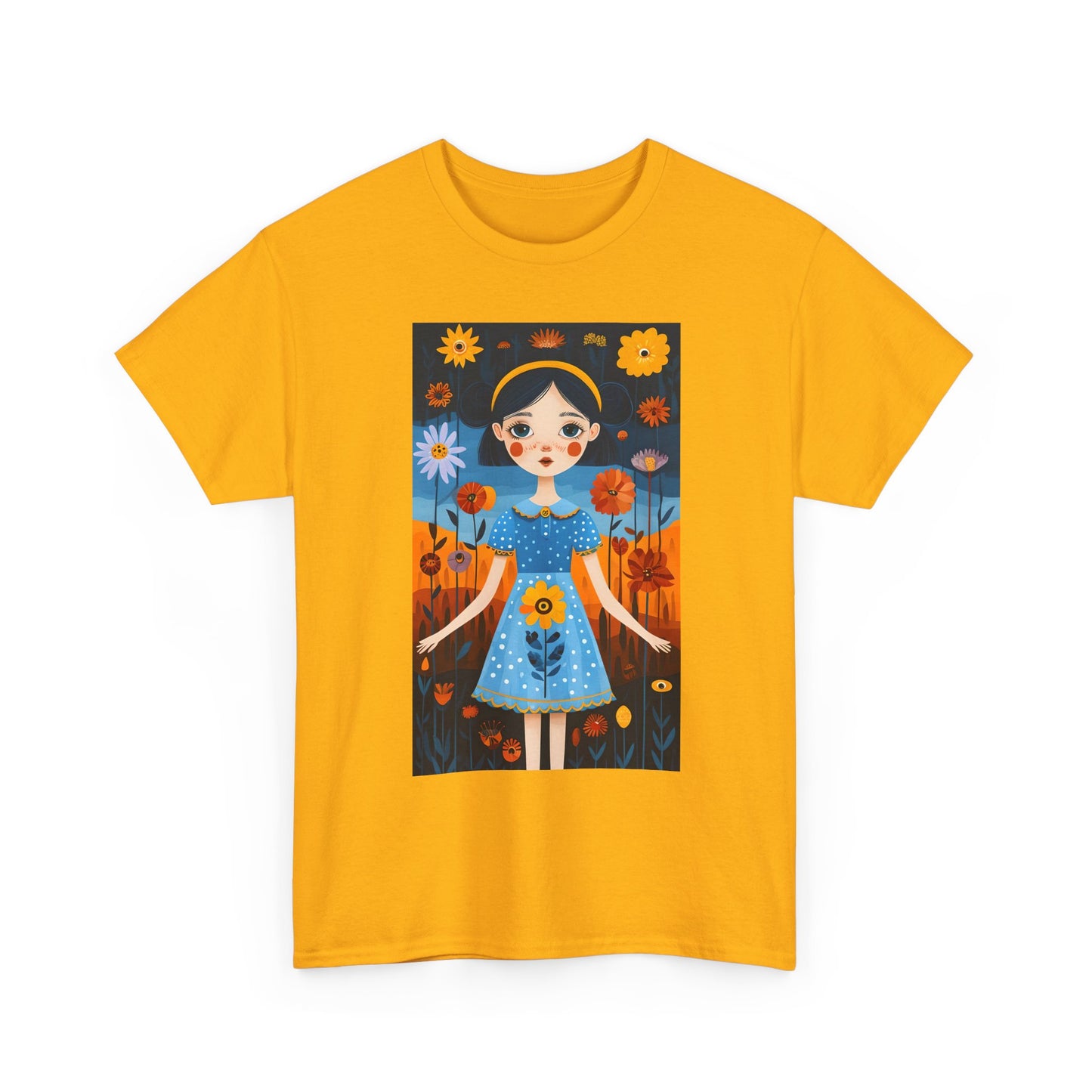 D3monic Tee „Whimsical Floral Art“ | Unisex Baumwollshirt für Naturfans