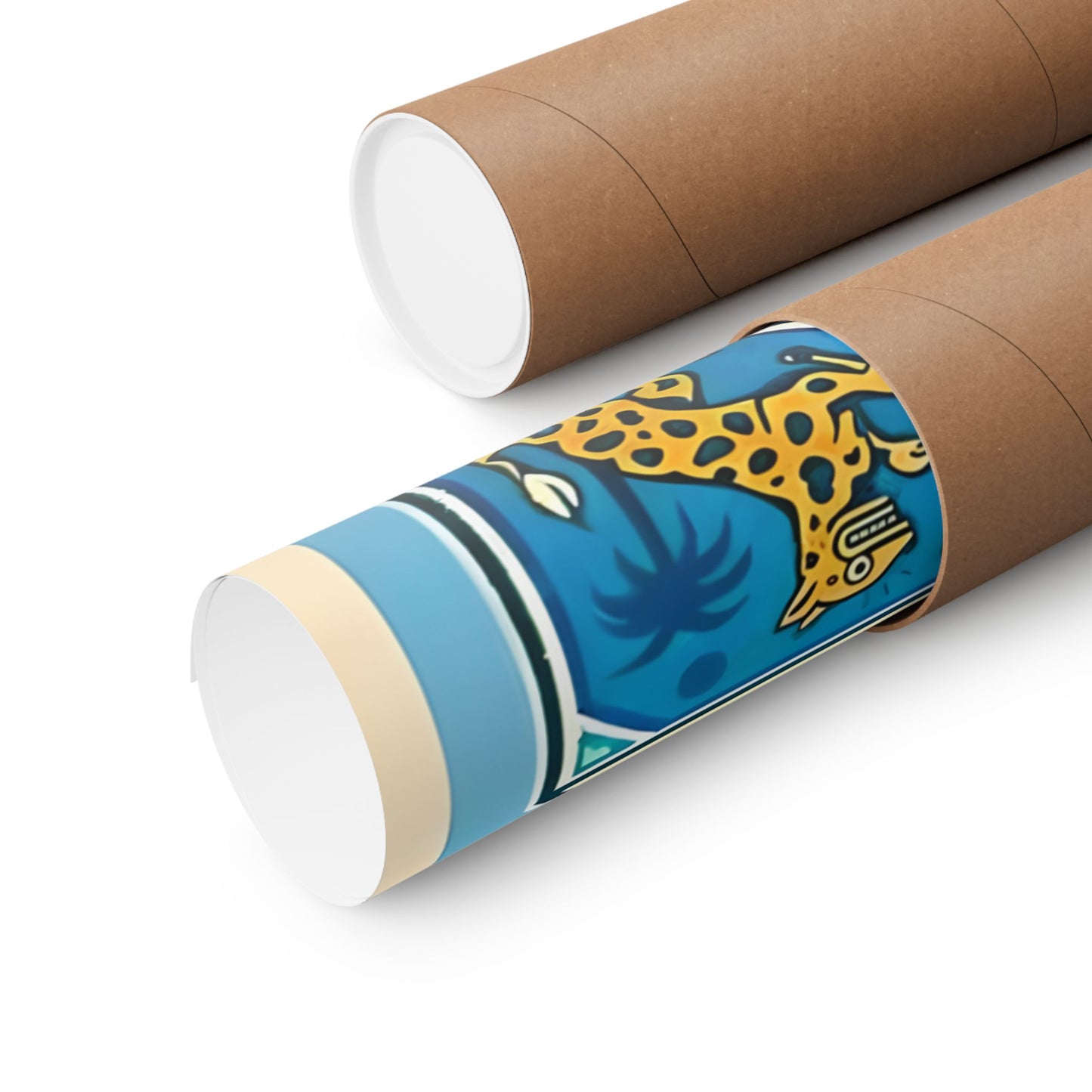 Vintage circus nostalgia poster rolled in tube.