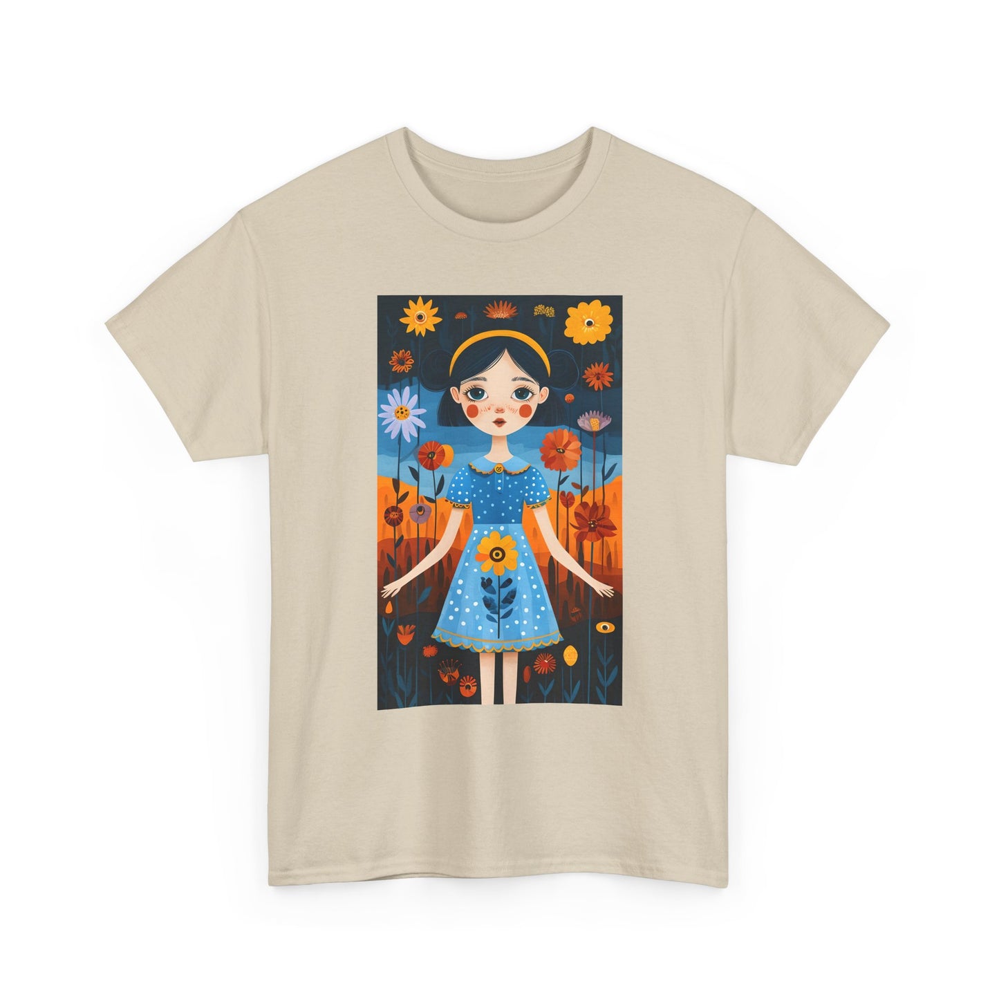 D3monic Tee „Whimsical Floral Art“ | Unisex Baumwollshirt für Naturfans