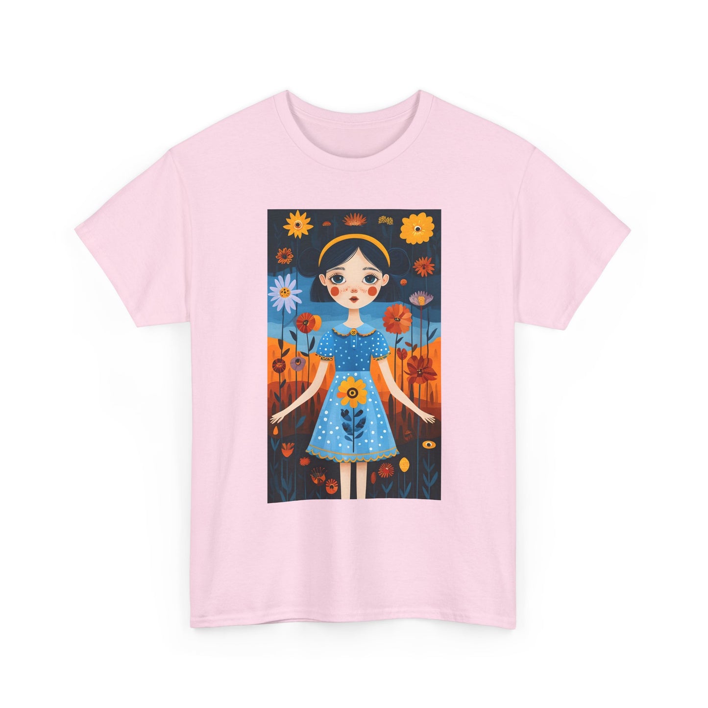 D3monic Tee „Whimsical Floral Art“ | Unisex Baumwollshirt für Naturfans