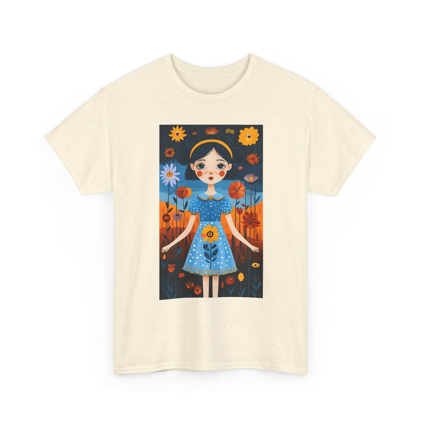 D3monic Tee „Whimsical Floral Art“ | Unisex Baumwollshirt für Naturfans