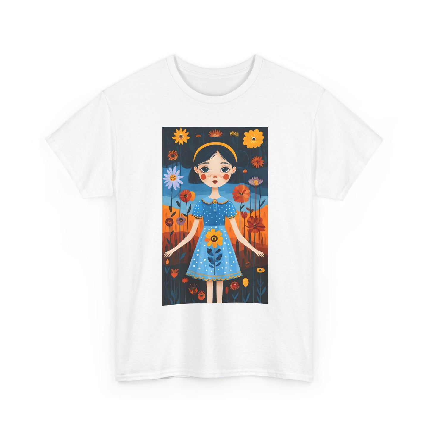D3monic Tee „Whimsical Floral Art“ | Unisex Baumwollshirt für Naturfans