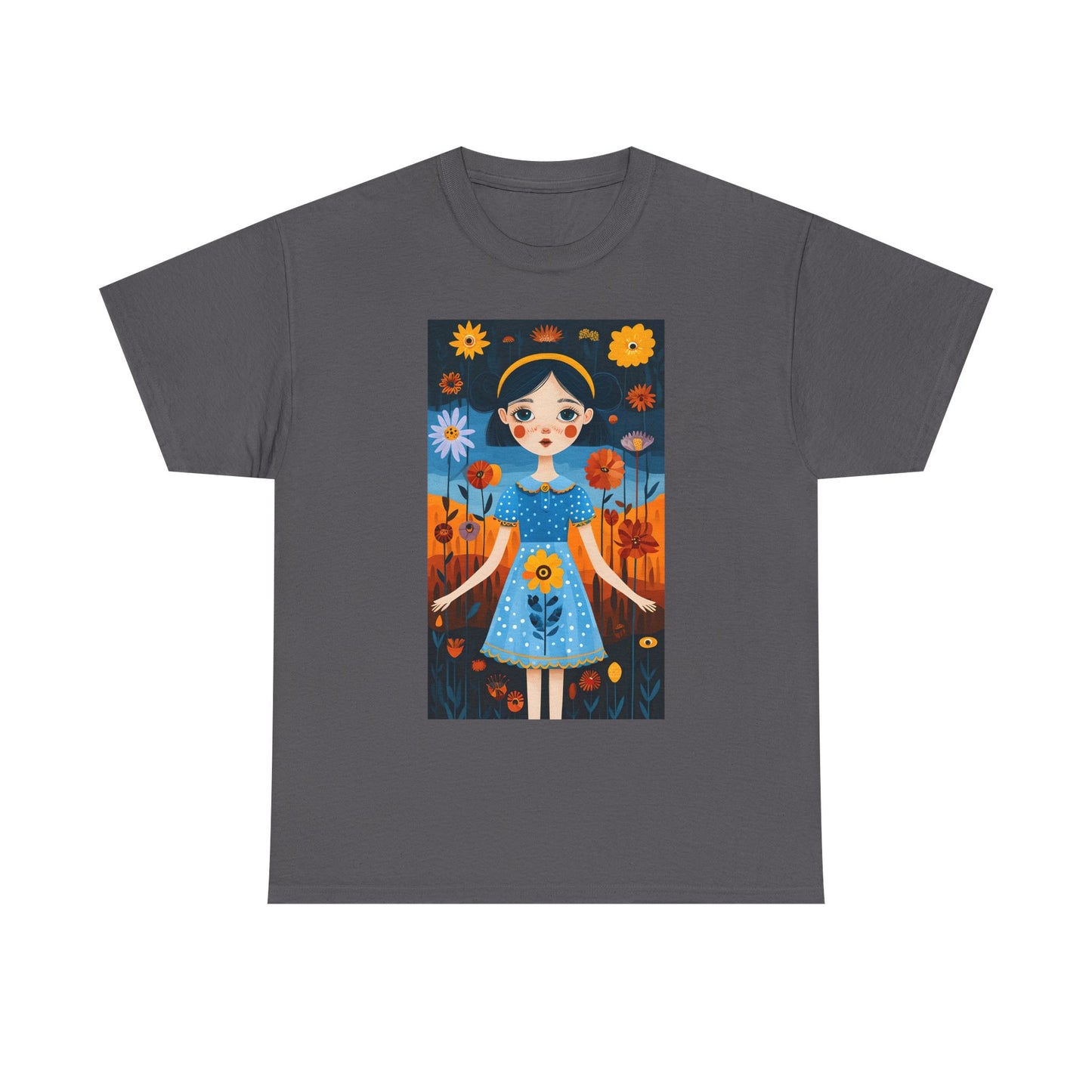 D3monic Tee „Whimsical Floral Art“ | Unisex Baumwollshirt für Naturfans