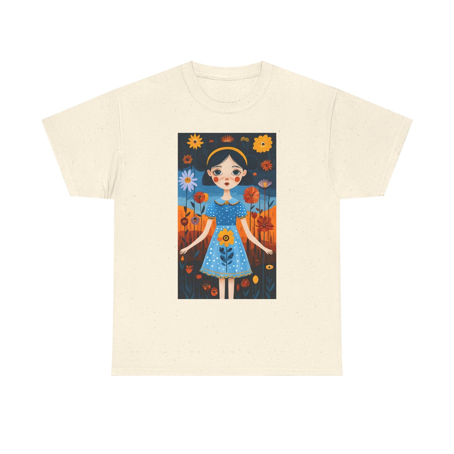 D3monic Tee „Whimsical Floral Art“ | Unisex Baumwollshirt für Naturfans