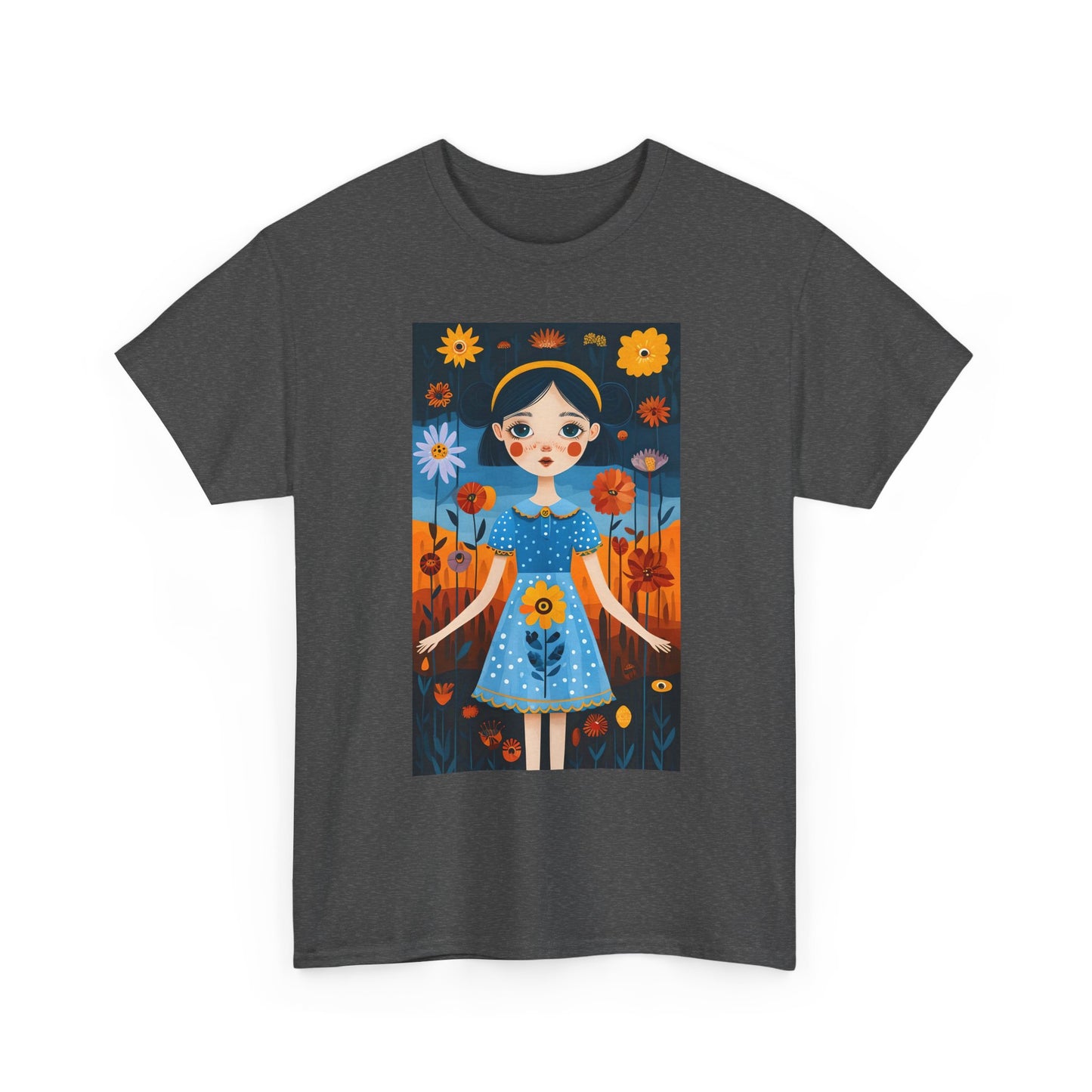 D3monic Tee „Whimsical Floral Art“ | Unisex Baumwollshirt für Naturfans