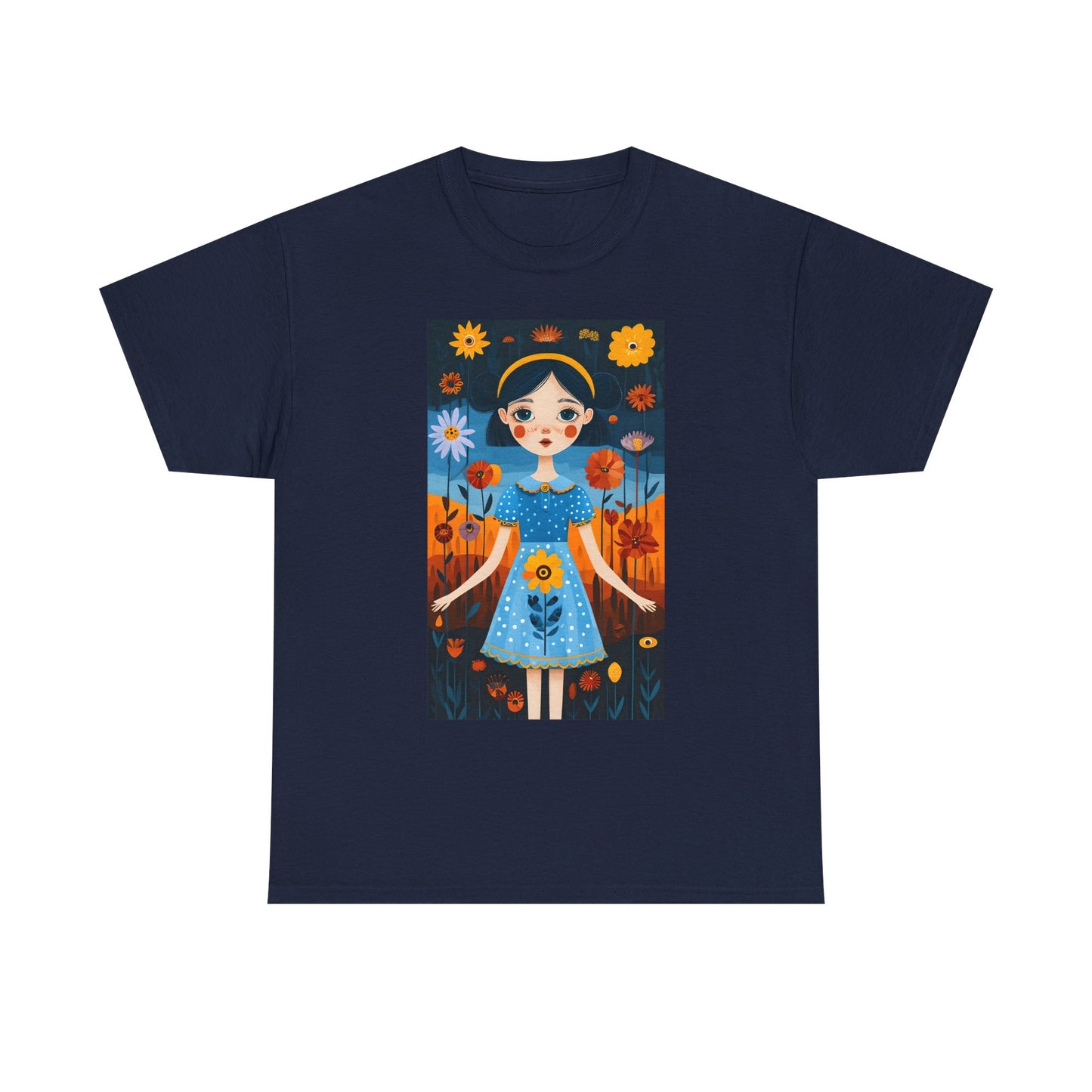 D3monic Tee „Whimsical Floral Art“ | Unisex Baumwollshirt für Naturfans