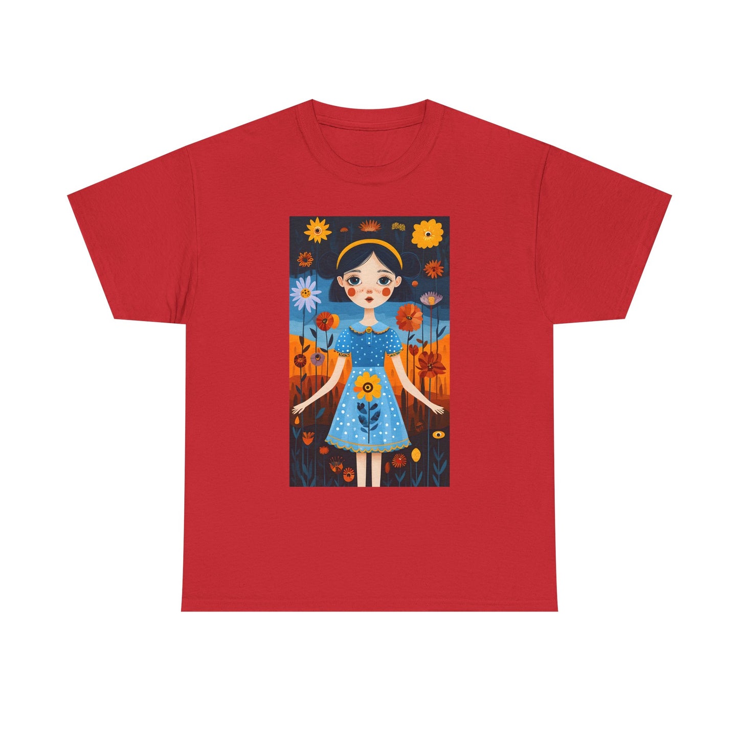 D3monic Tee „Whimsical Floral Art“ | Unisex Baumwollshirt für Naturfans