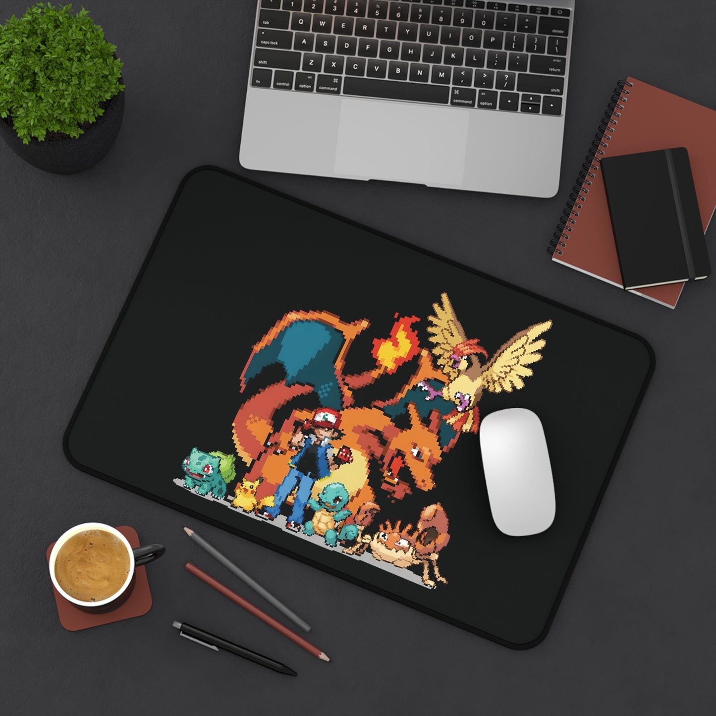 D3's Desk Mat - Gaming Accessories, Mouse Pad, Office Decor, Gift for Gamers, Nerdy Home Office - D3monic
