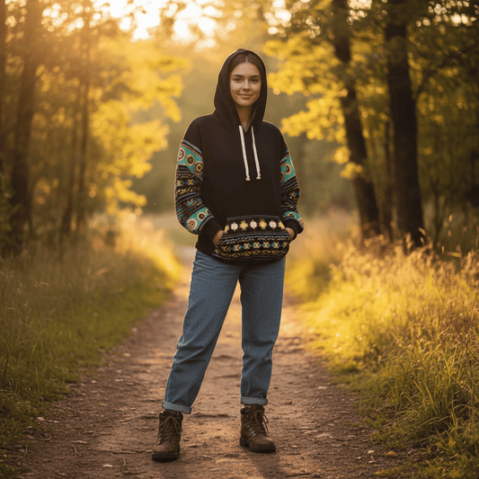 D3's INKA Hoodie Pachamama - Cultural Streetwear Oversize - D3monic