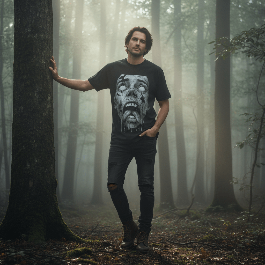 D3's ZOMBIE Header T-Shirt – Oversized Heavyweight - D3monic Store