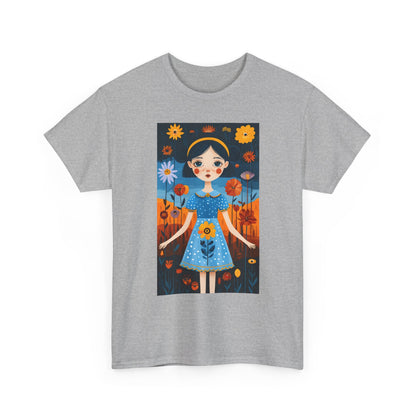 D3monic Tee „Whimsical Floral Art“ | Unisex Baumwollshirt für Naturfans