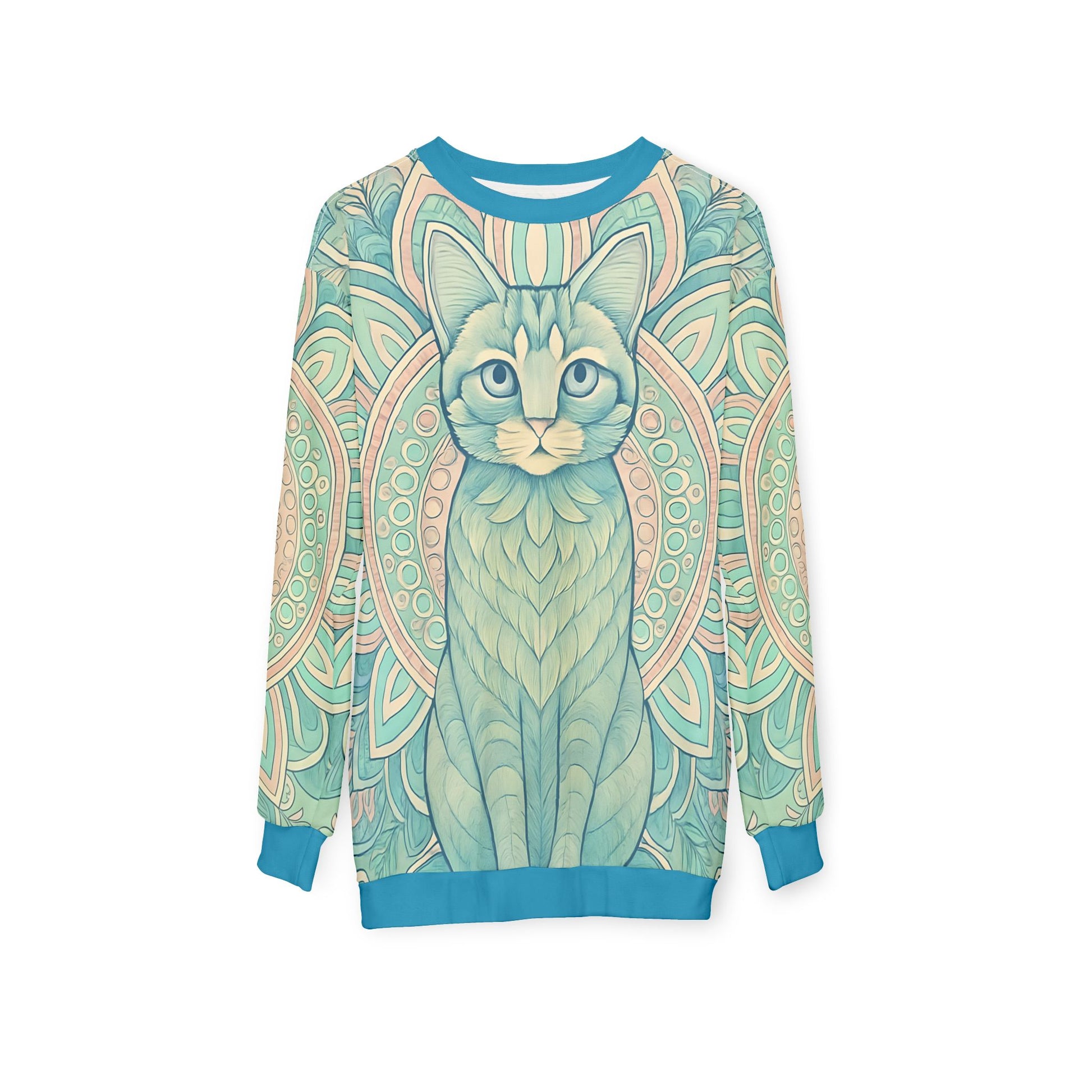 D3's CATS Mandala Sweatshirt - Spiritual Cat Oversize - live