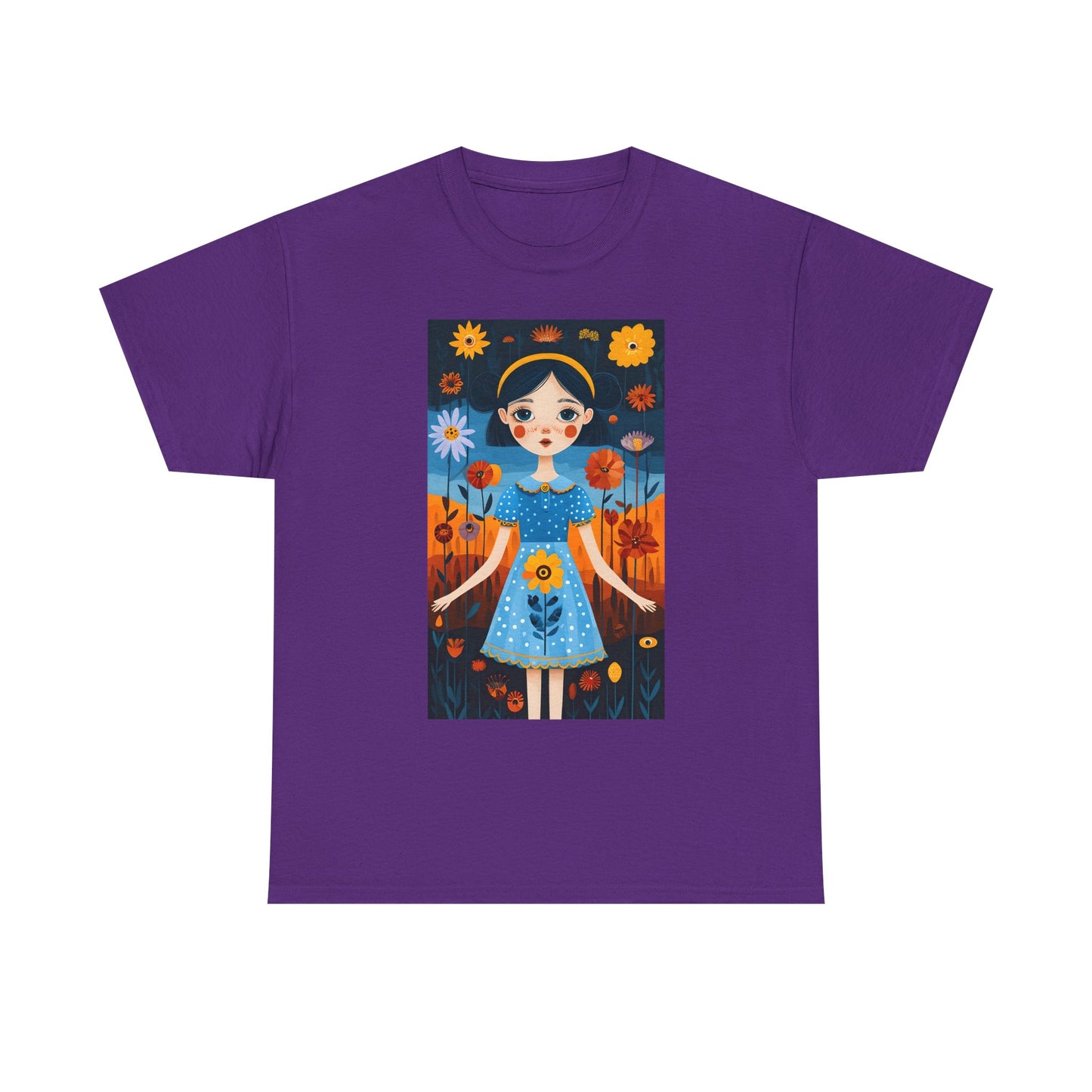 D3monic Tee „Whimsical Floral Art“ | Unisex Baumwollshirt für Naturfans