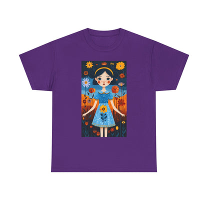 D3monic Tee „Whimsical Floral Art“ | Unisex Baumwollshirt für Naturfans