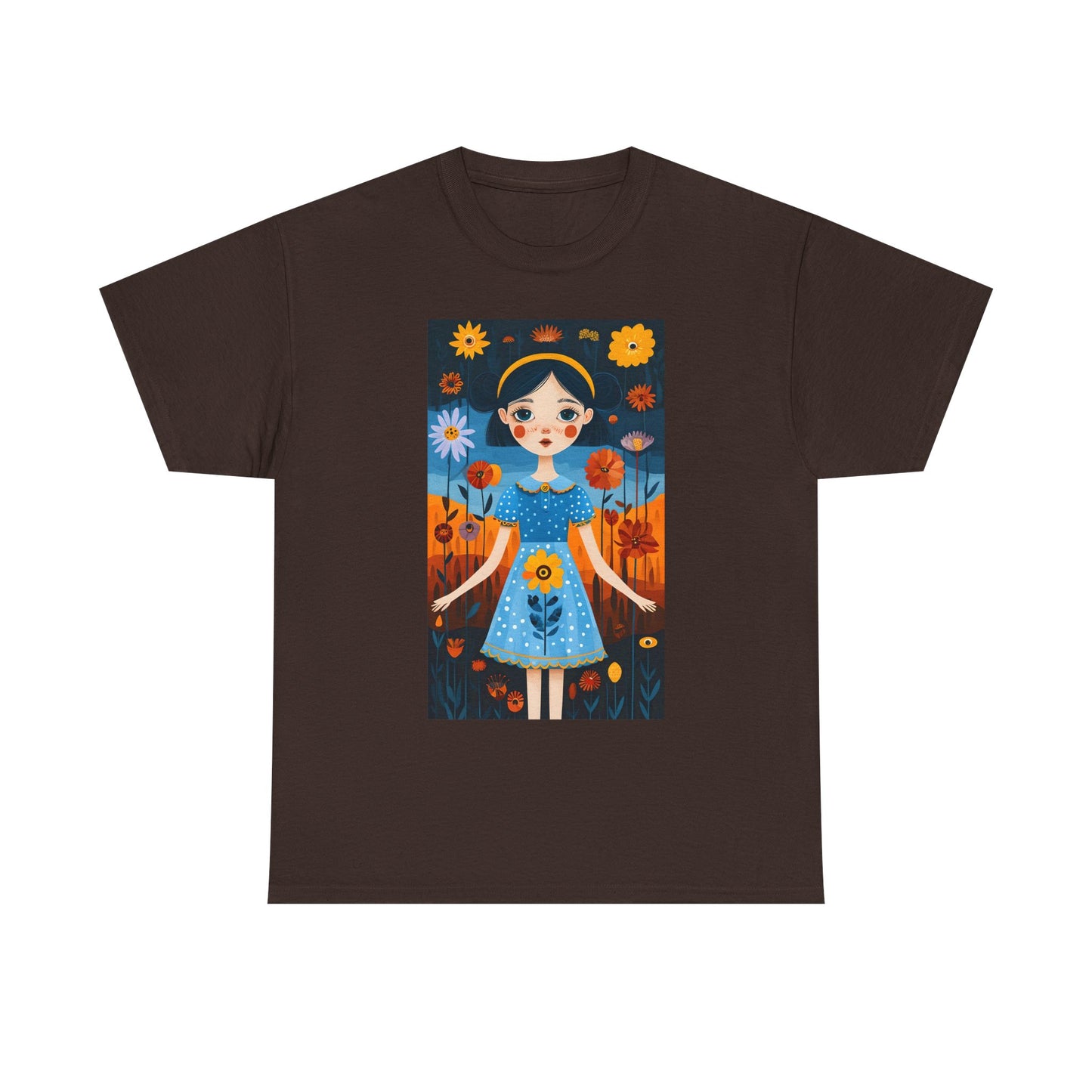 D3monic Tee „Whimsical Floral Art“ | Unisex Baumwollshirt für Naturfans