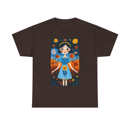 D3monic Tee „Whimsical Floral Art“ | Unisex Baumwollshirt für Naturfans