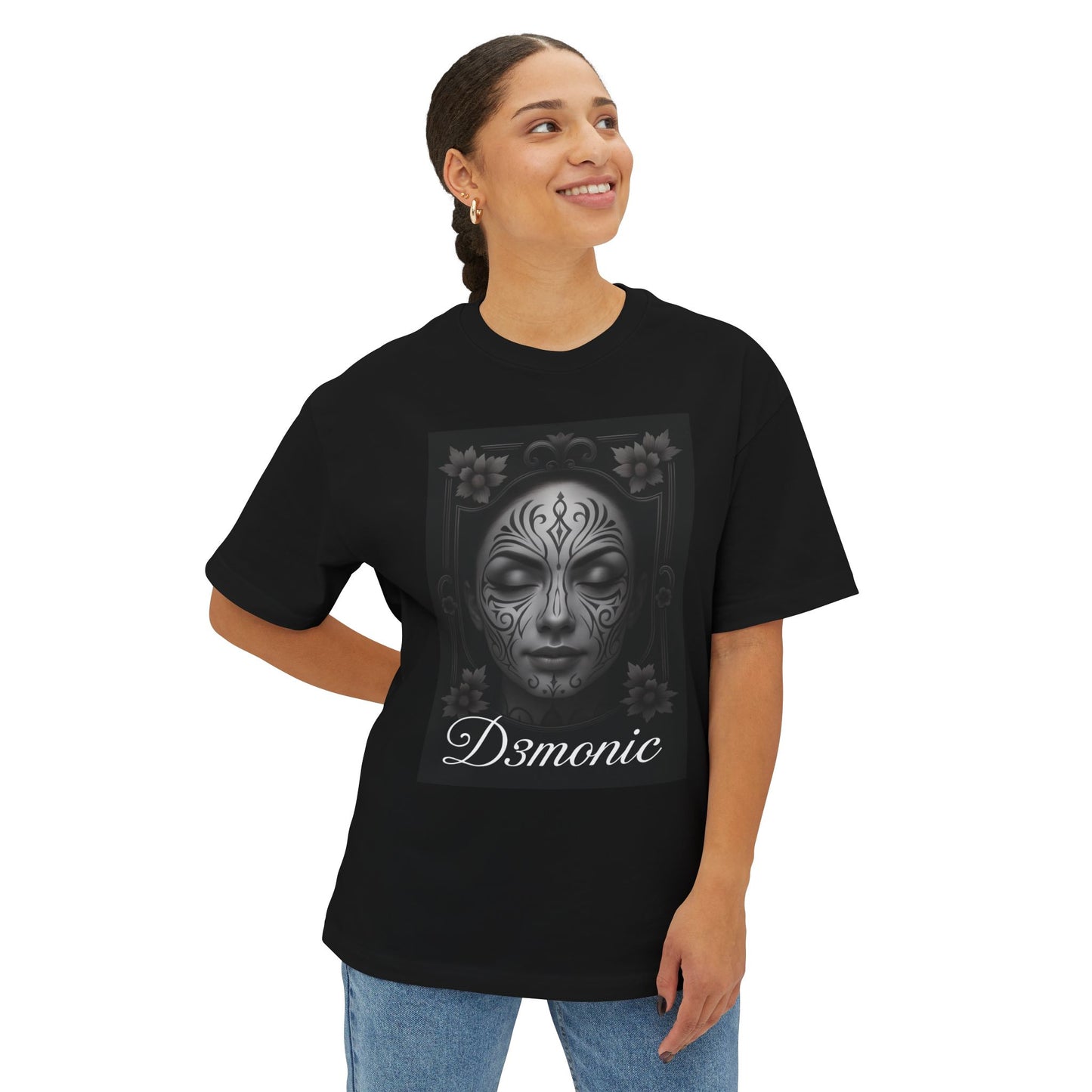 D3monic Oversized Gothic Tee – Dark Alternative Streetwear mit düsterem Art-Print