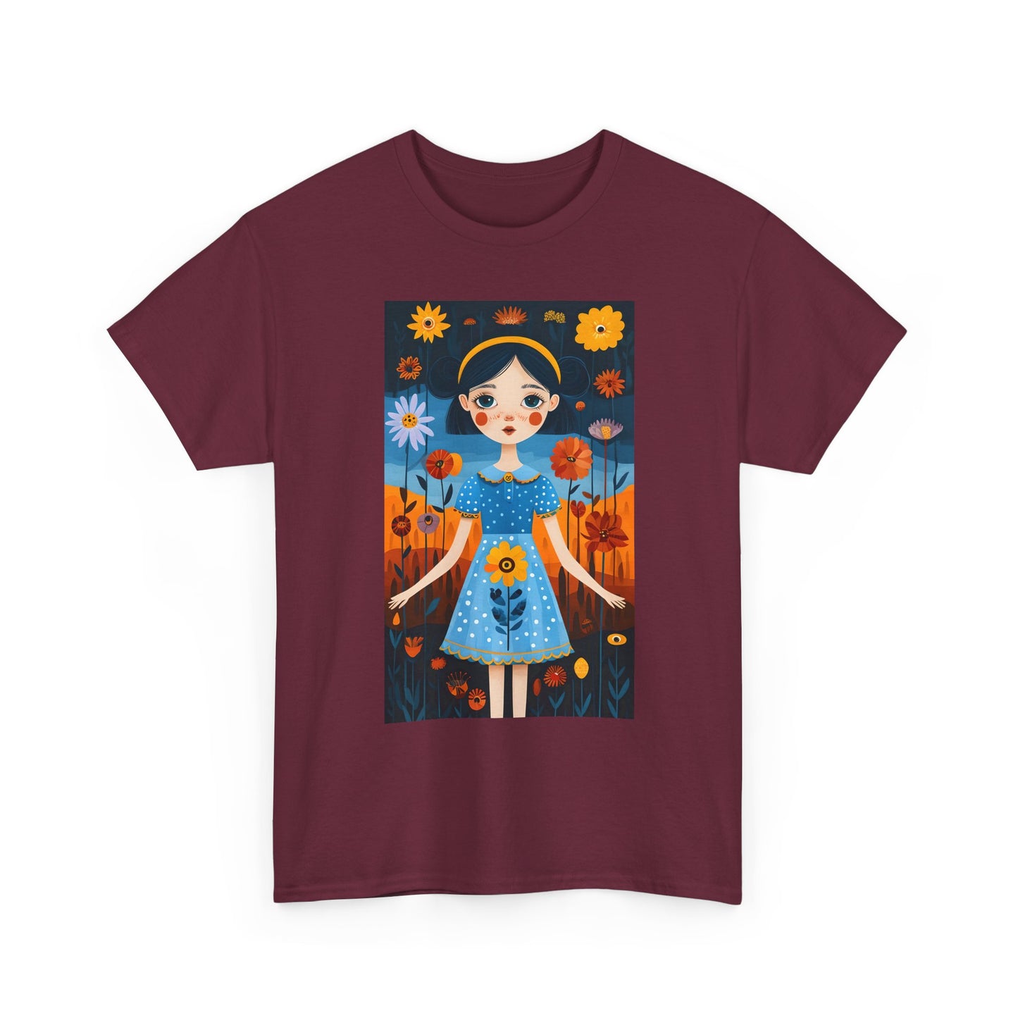 D3monic Tee „Whimsical Floral Art“ | Unisex Baumwollshirt für Naturfans