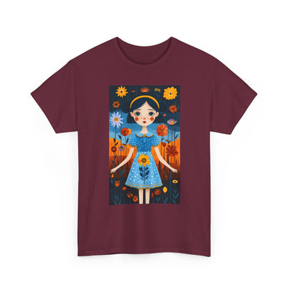 D3monic Tee „Whimsical Floral Art“ | Unisex Baumwollshirt für Naturfans