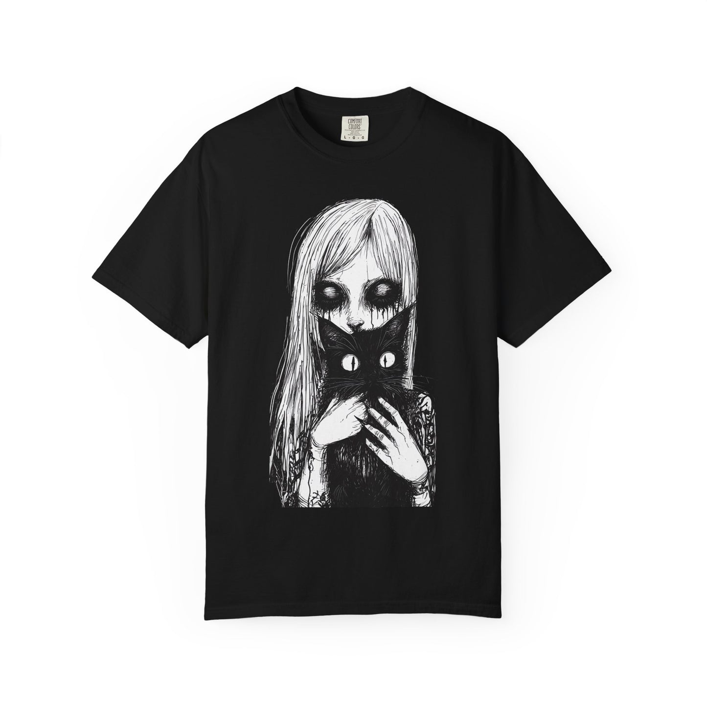 D3's CATS Gothic II T-Shirt - Dark Feline Streetwear