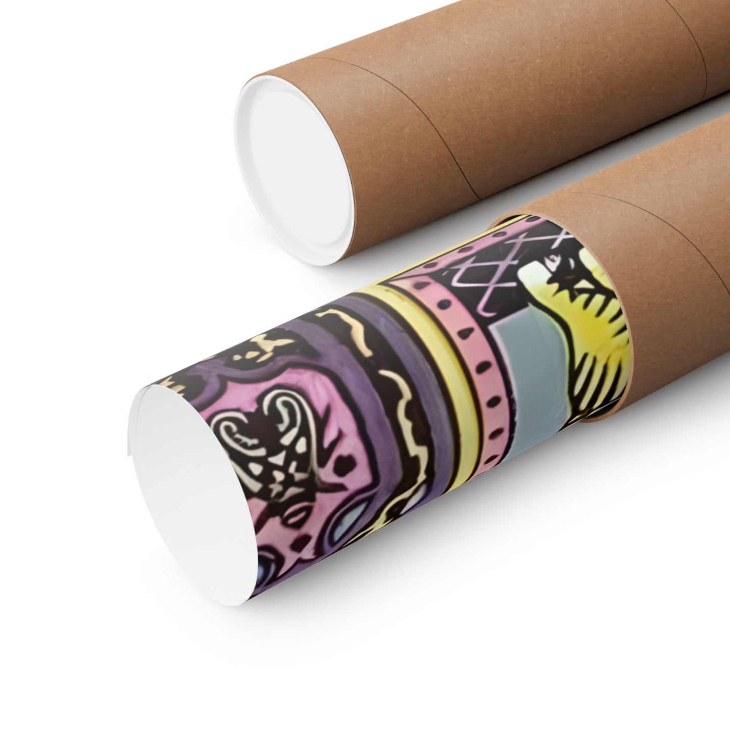 Nostalgic vintage circus poster in shipping tube.