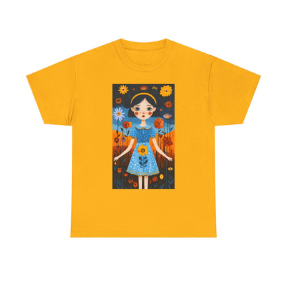 D3monic Tee „Whimsical Floral Art“ | Unisex Baumwollshirt für Naturfans