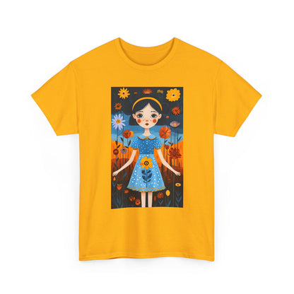 D3monic Tee „Whimsical Floral Art“ | Unisex Baumwollshirt für Naturfans