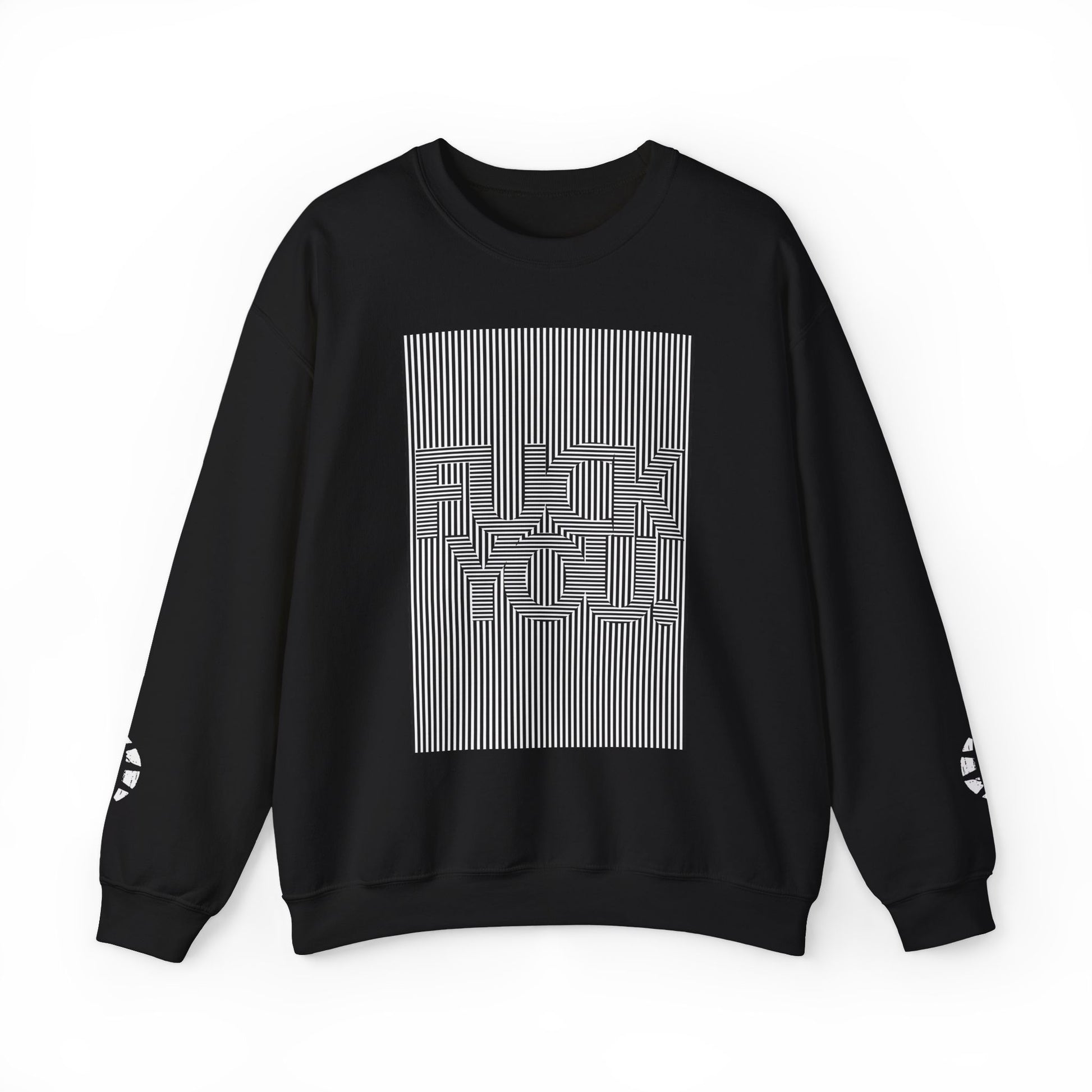 D3's FUCKYOU Logo Sweatshirt: Black crewneck sweatshirt with large white "FUCKYOU" graphic logo.