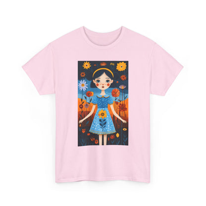 D3monic Tee „Whimsical Floral Art“ | Unisex Baumwollshirt für Naturfans