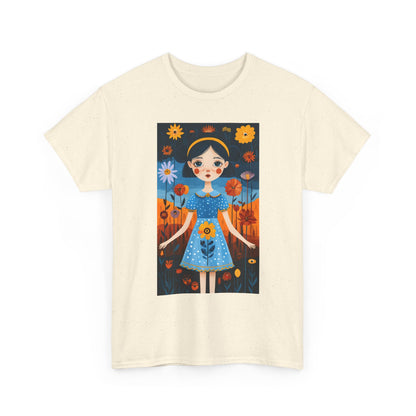 D3monic Tee „Whimsical Floral Art“ | Unisex Baumwollshirt für Naturfans