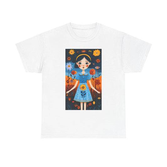 D3monic Tee „Whimsical Floral Art“ | Unisex Baumwollshirt für Naturfans