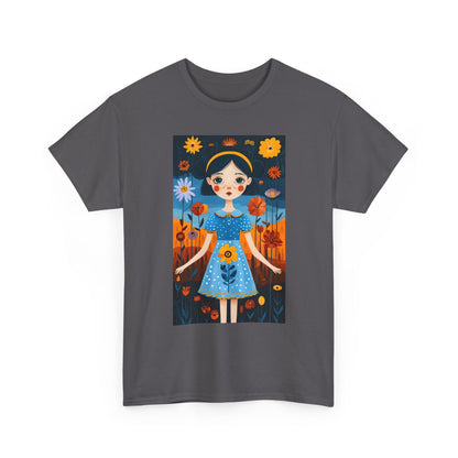 D3monic Tee „Whimsical Floral Art“ | Unisex Baumwollshirt für Naturfans