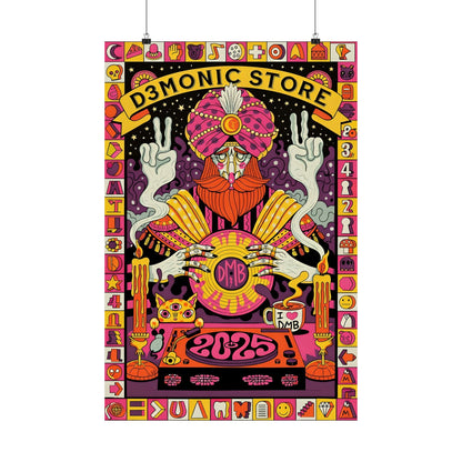 D3's HAPPY Music Poster - Vintage Zirkus Nostalgie: A vibrant, retro circus poster advertising a music event.