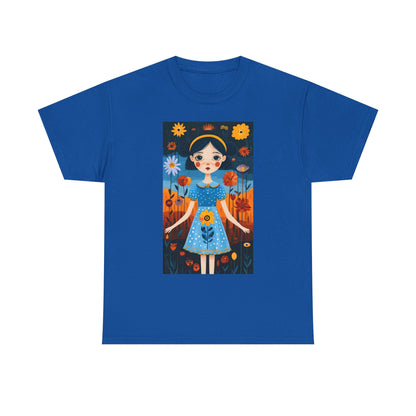 D3monic Tee „Whimsical Floral Art“ | Unisex Baumwollshirt für Naturfans