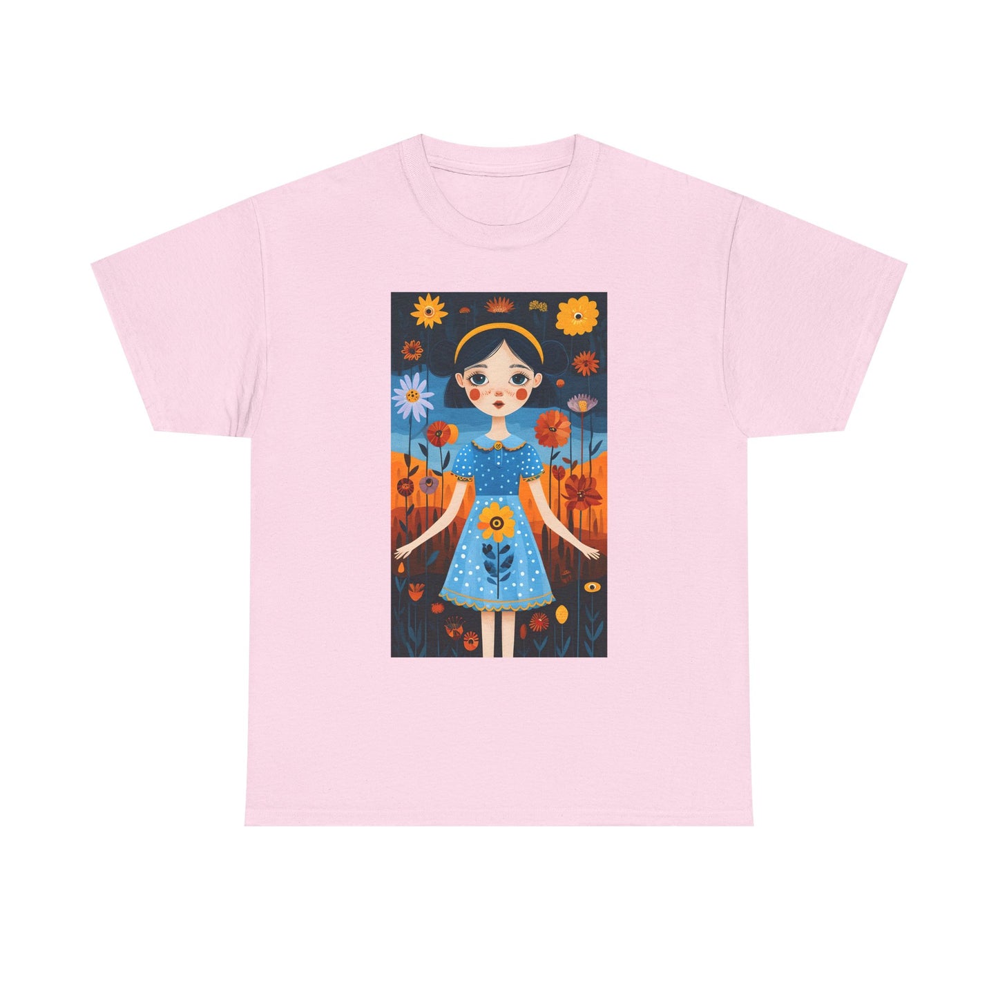 D3monic Tee „Whimsical Floral Art“ | Unisex Baumwollshirt für Naturfans