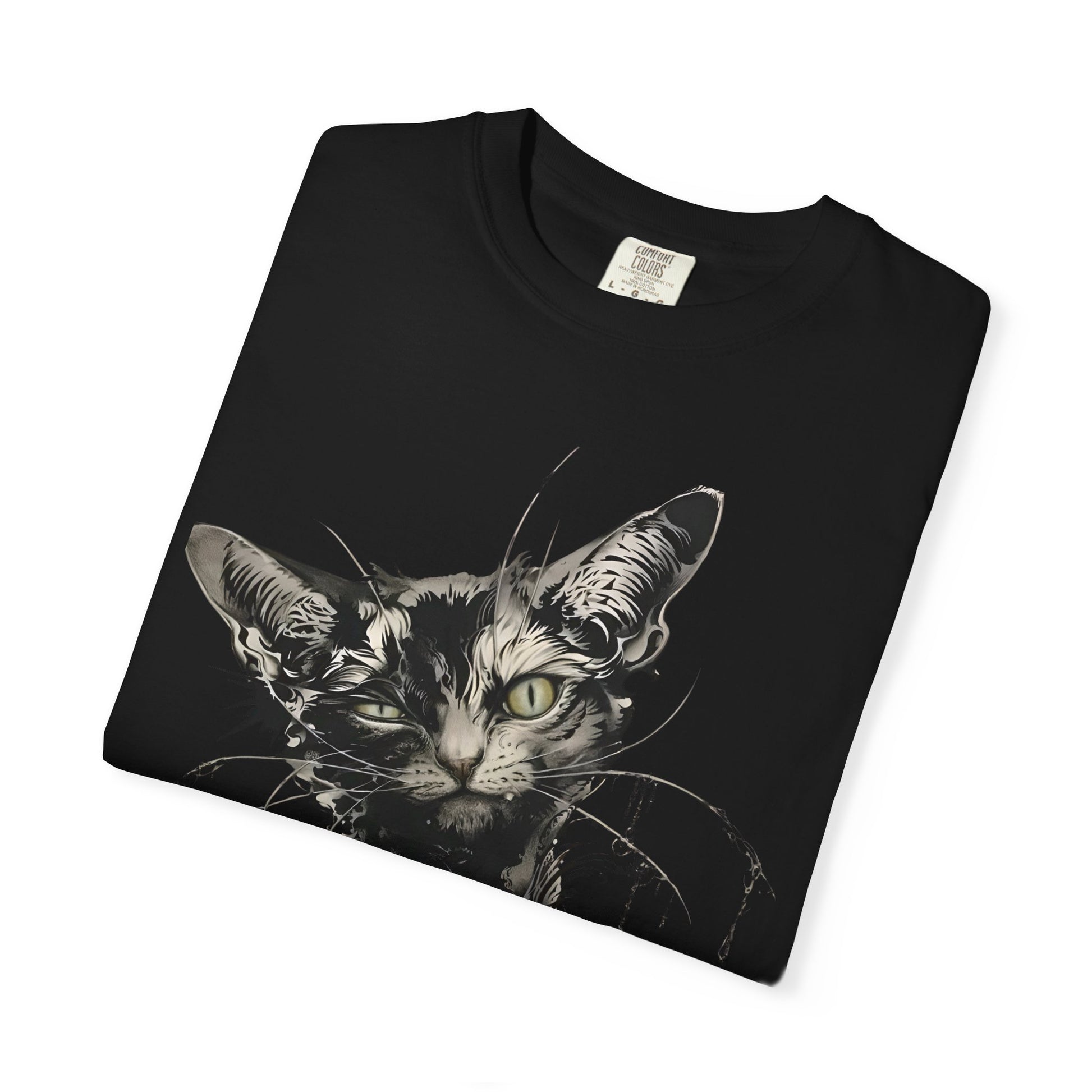 D3's CATS Gothic T-Shirt - Dark Feline Streetwear - D3monic