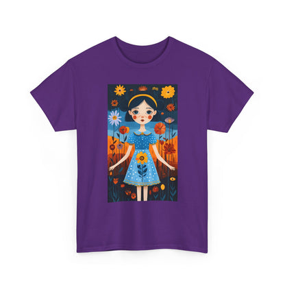 D3monic Tee „Whimsical Floral Art“ | Unisex Baumwollshirt für Naturfans