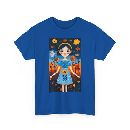 D3monic Tee „Whimsical Floral Art“ | Unisex Baumwollshirt für Naturfans