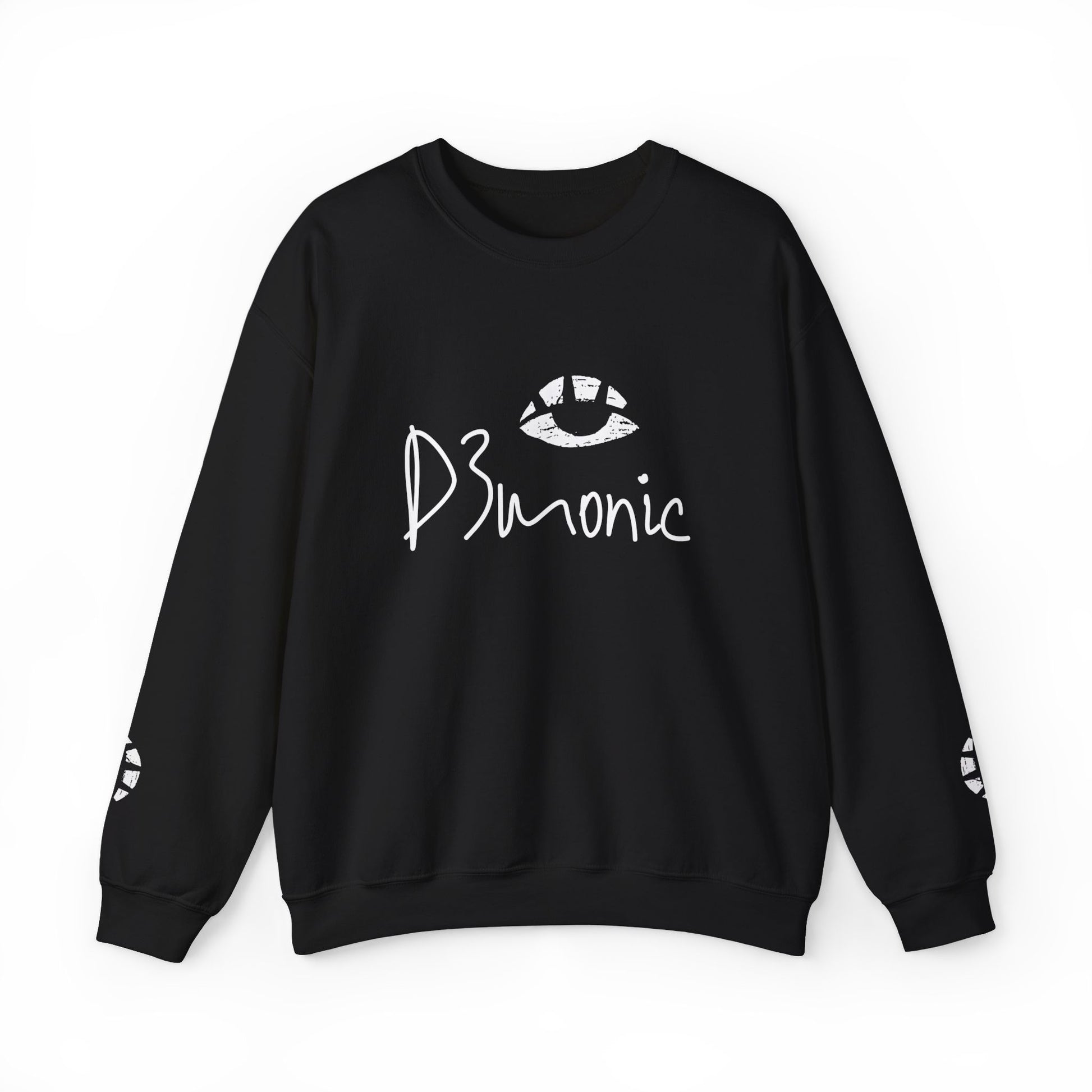 D3's BRAND Logo Sweatshirt, featuring the prominent white D3's logo on a black crewneck sweatshirt.