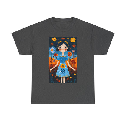 D3monic Tee „Whimsical Floral Art“ | Unisex Baumwollshirt für Naturfans