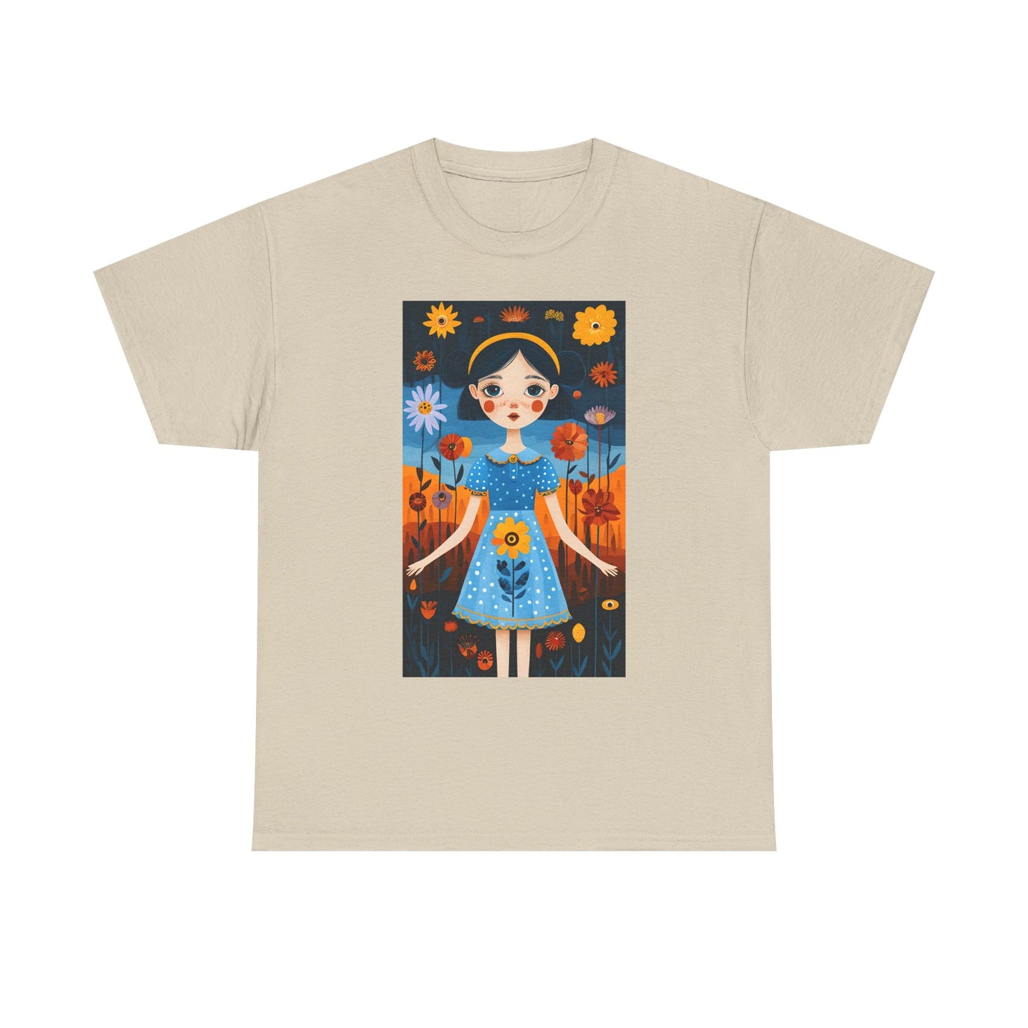 D3monic Tee „Whimsical Floral Art“ | Unisex Baumwollshirt für Naturfans
