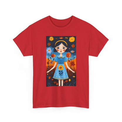 D3monic Tee „Whimsical Floral Art“ | Unisex Baumwollshirt für Naturfans