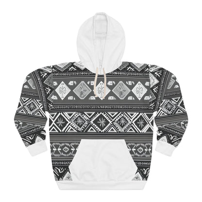 D3monic Unisex Hoodie INKA Apus, Allover‑Design, Frontansicht, 100% Polyester, schnelltrocknend
