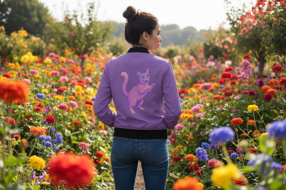 CATS Purple Bomber Jacket Flowers