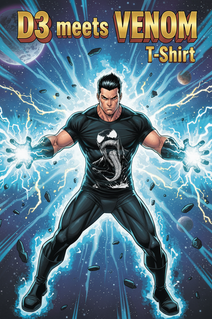 D3 meets VENOM T-Shirt – Heavyweight Garment-Dyed Streetwear